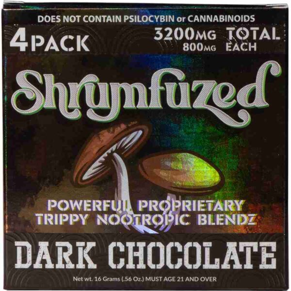 Buy Shrumfuzed Nootropic Trippy Psychedelic Mushroom Chocolate 4pc